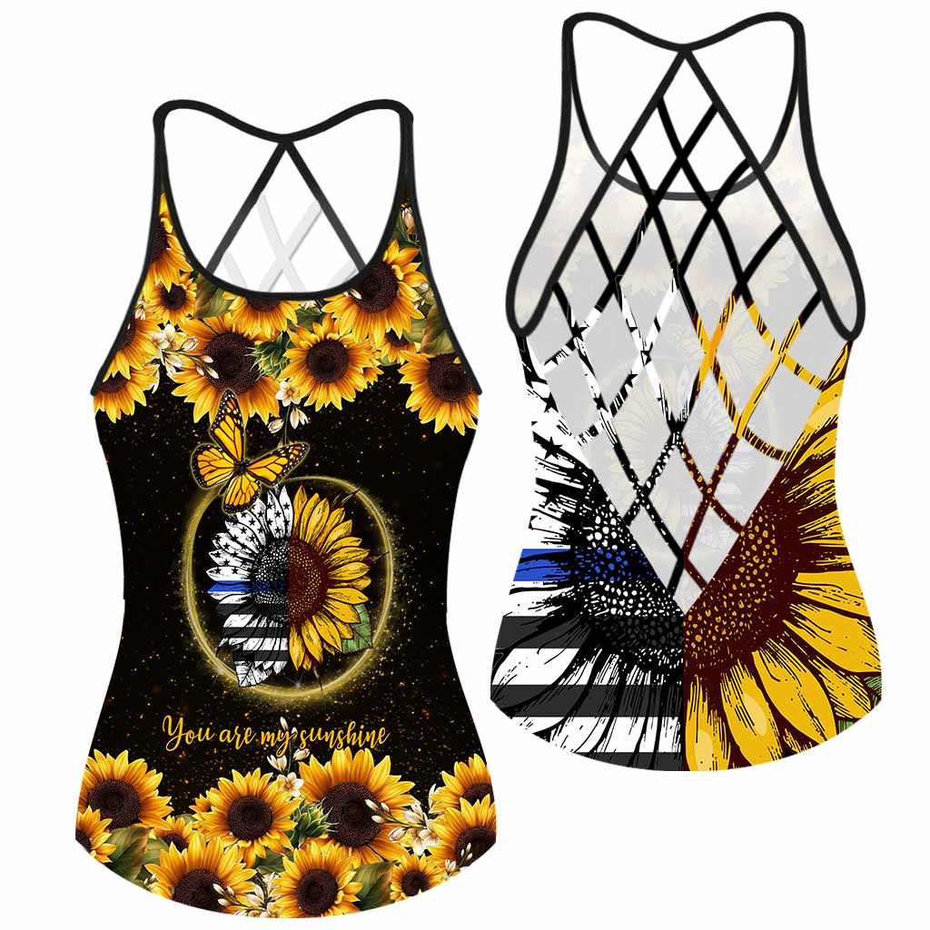 Tu es mon rayon de soleil - Débardeur croisé policier