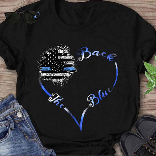 Ligne bleue - T-shirt et sweat à capuche pour policier 062021