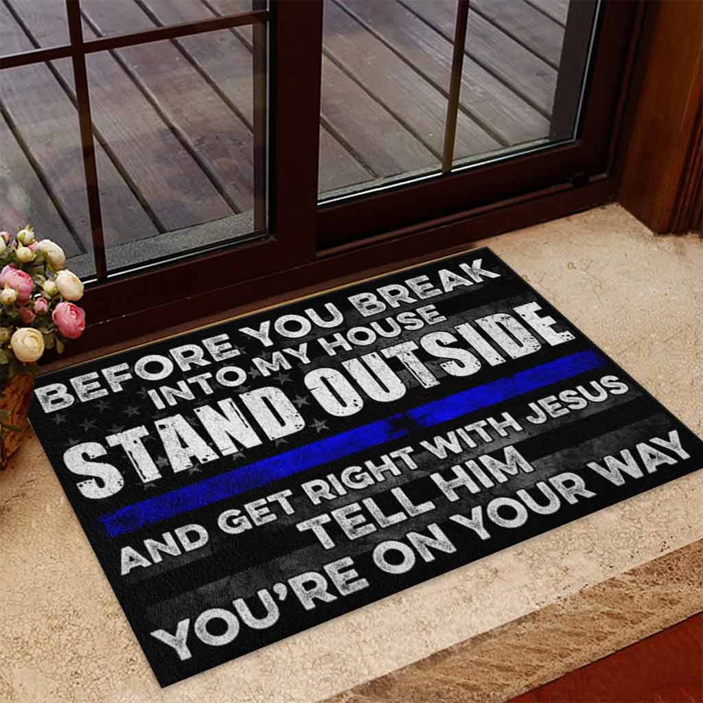 Before You Break - Police Officer Doormat 062021