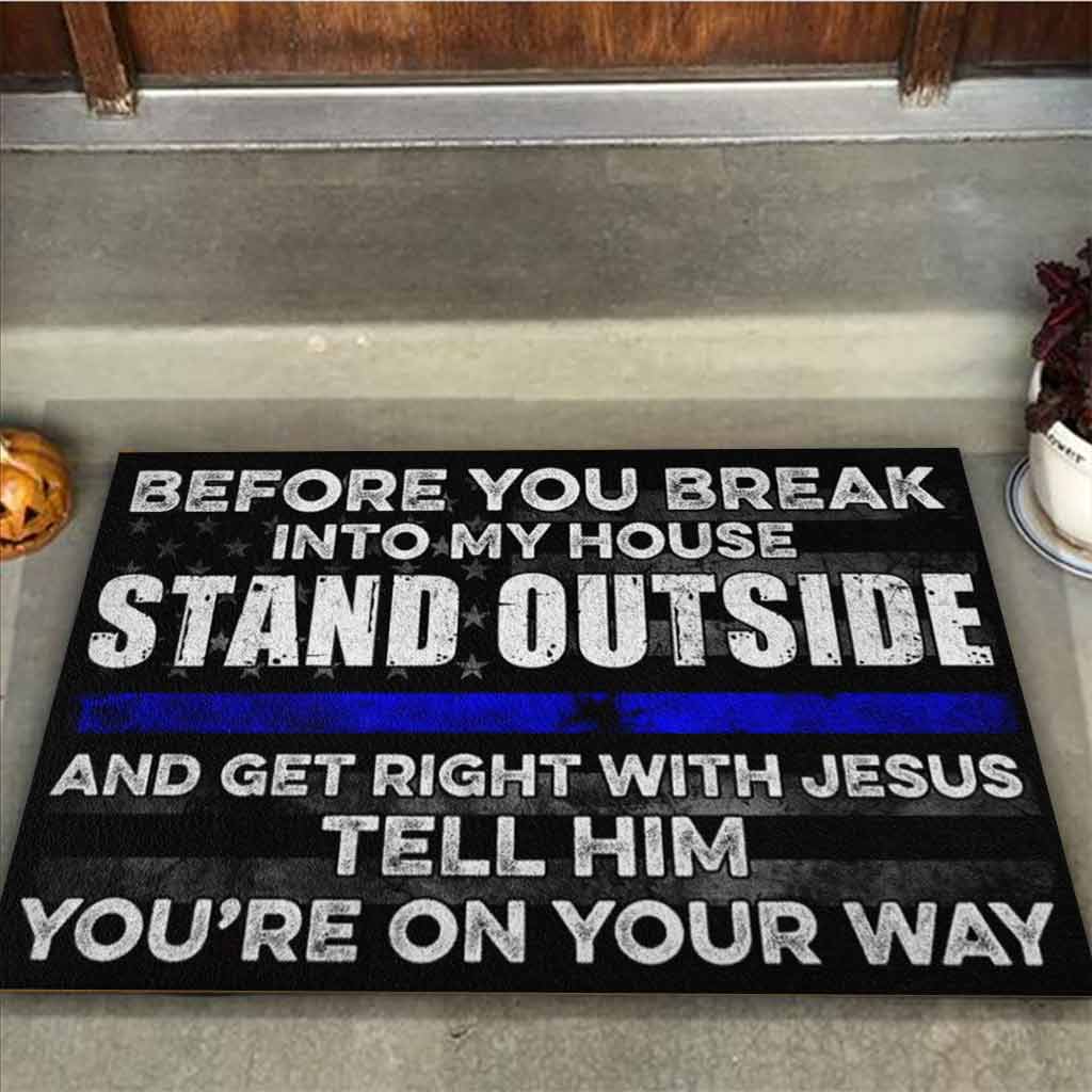 Before You Break - Police Officer Doormat 062021
