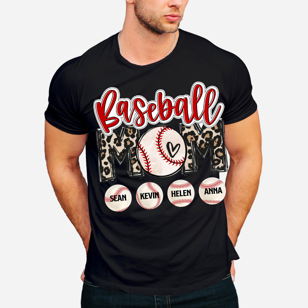 Baseball Mom - Personalized Baseball T-shirt and Hoodie
