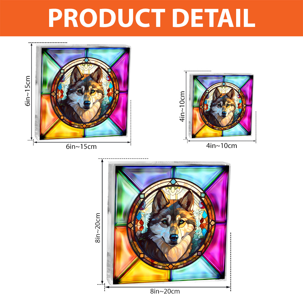 Jolies Pattes - Plaque acrylique personnalisée en forme de chien