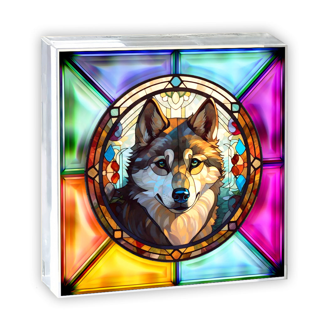 Jolies Pattes - Plaque acrylique personnalisée en forme de chien