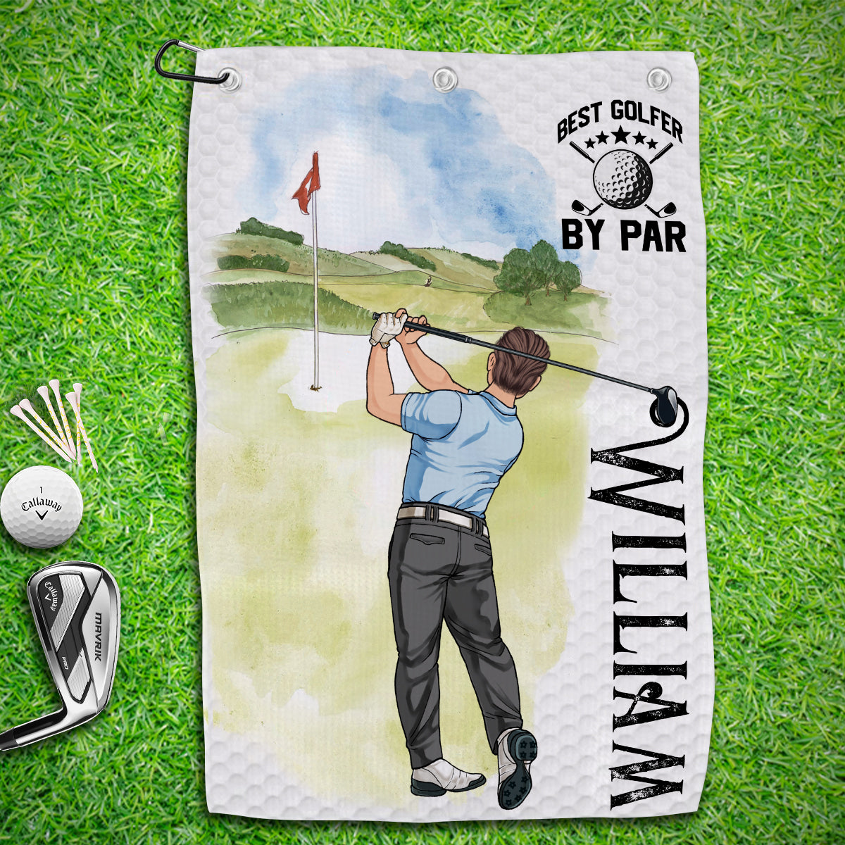 Ma casquette porte-bonheur pour le golf - Serviette de golf personnalisée