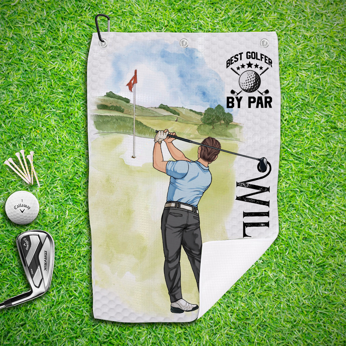 Ma casquette porte-bonheur pour le golf - Serviette de golf personnalisée