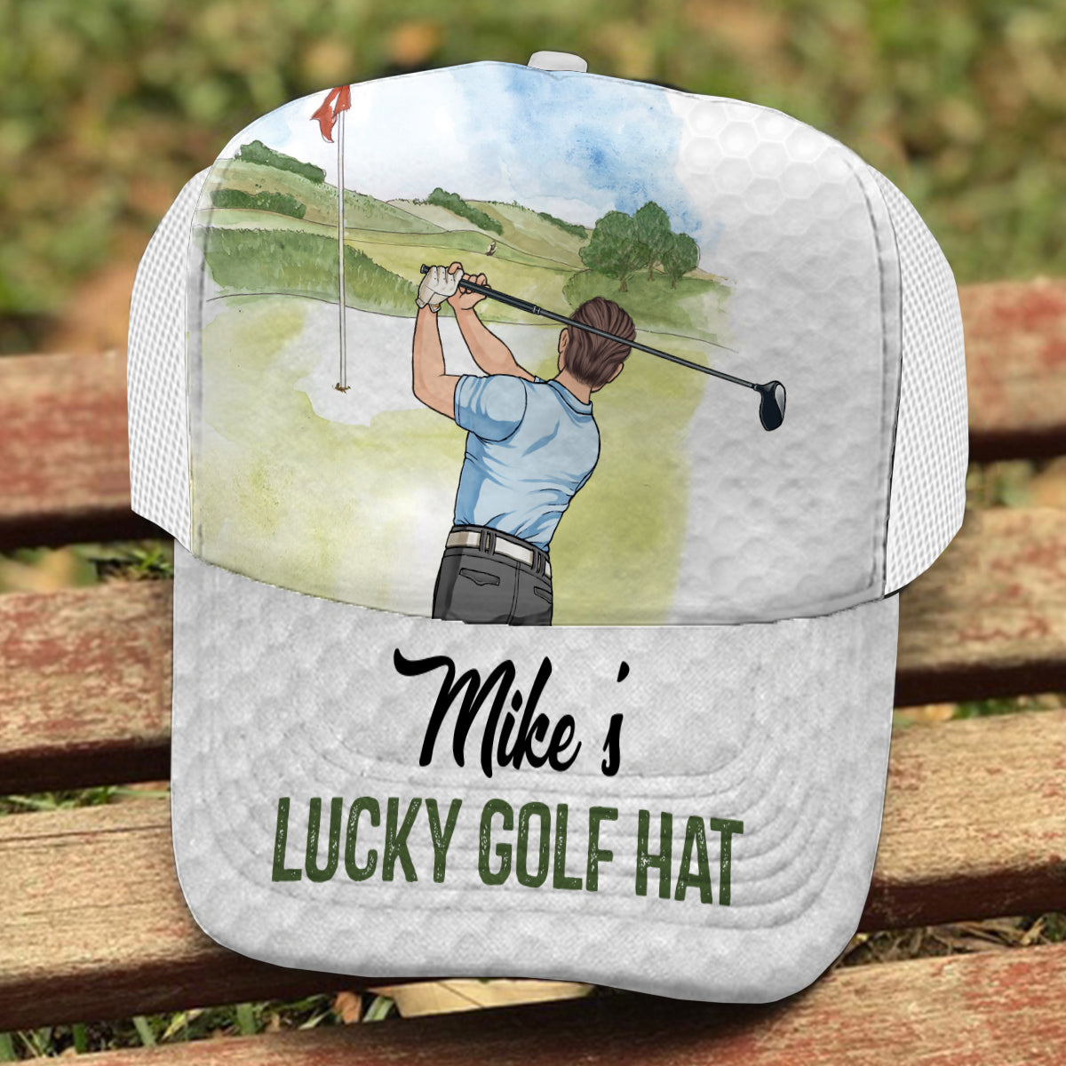 My Lucky Golf Cap - Personalized Golf Trucker Hat