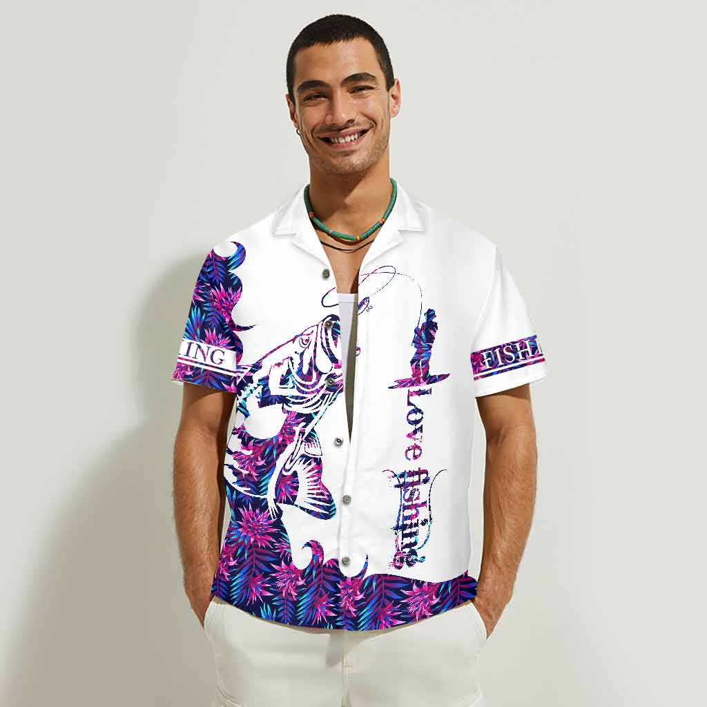 Chemise hawaïenne Love Fishing