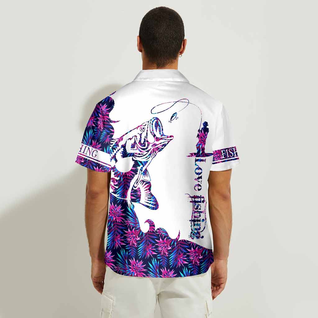 Chemise hawaïenne Love Fishing