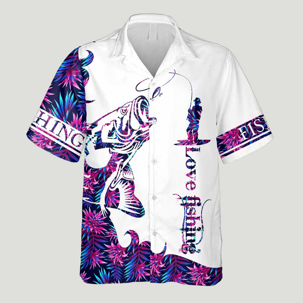 Chemise hawaïenne Love Fishing