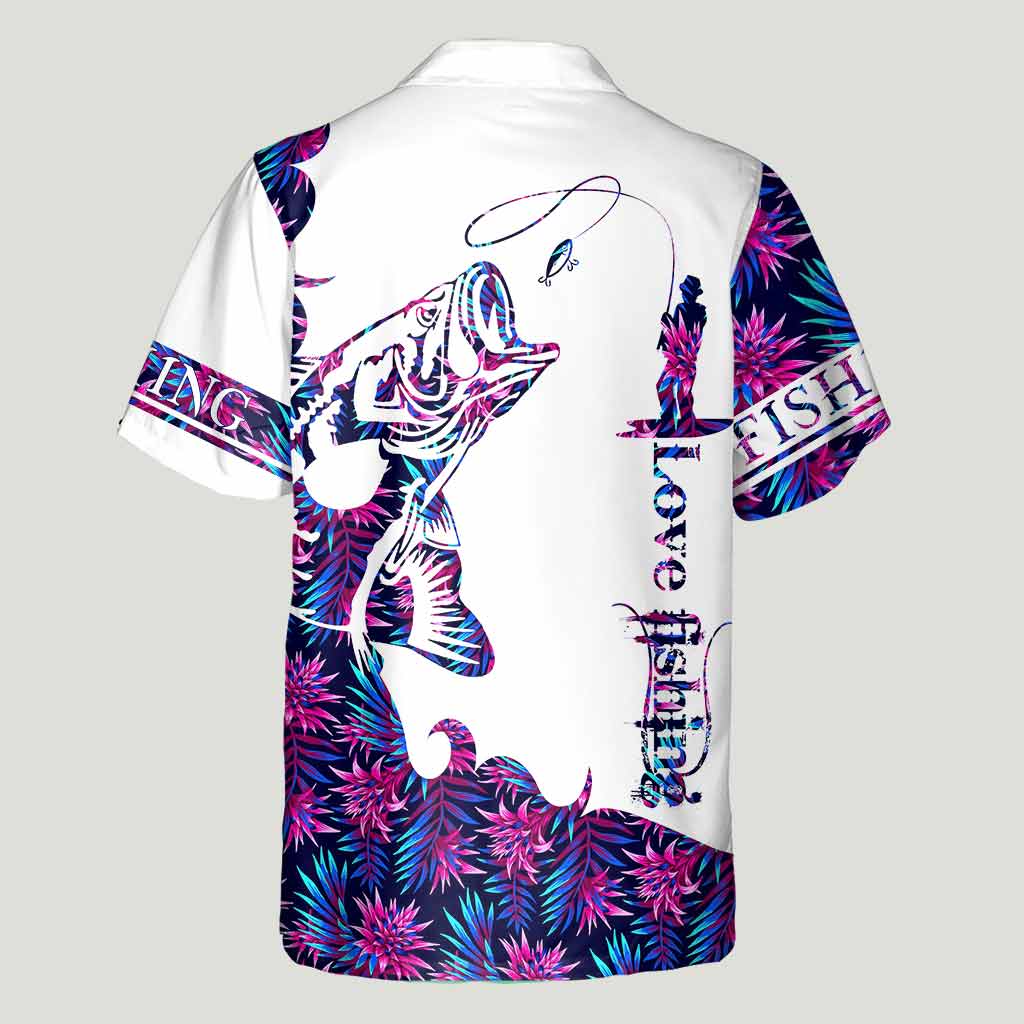 Chemise hawaïenne Love Fishing