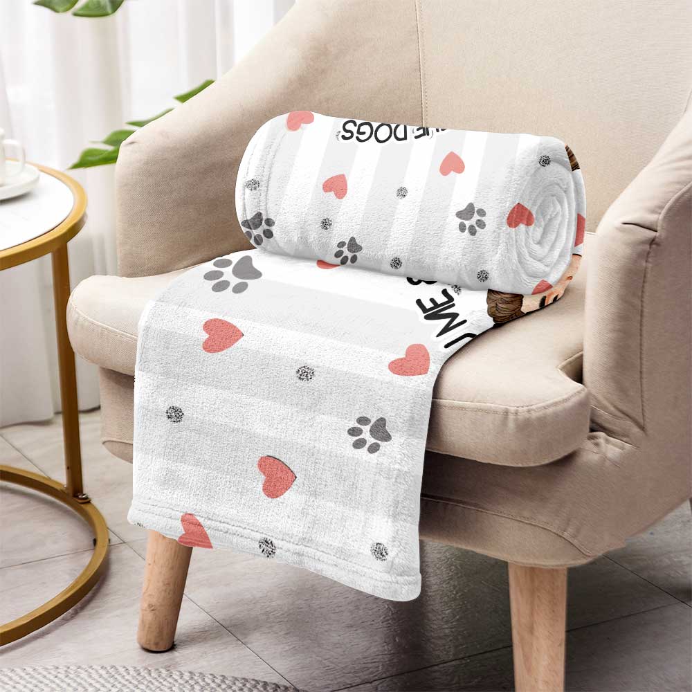 Toi, moi et le chien - Couverture personnalisée pour chien