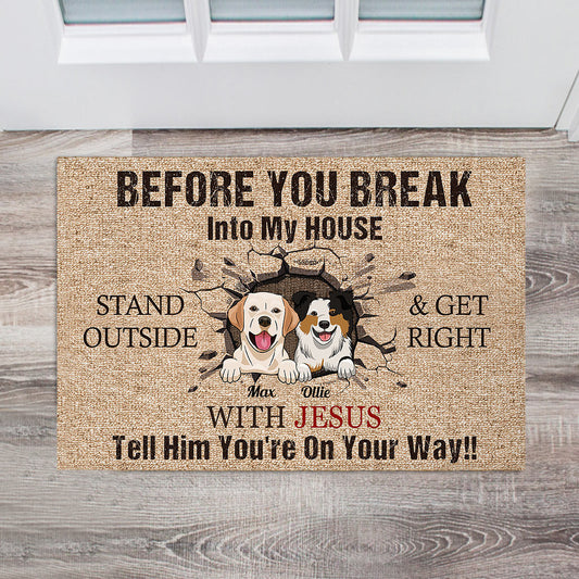 One Your Way - Personalized Dog Doormat