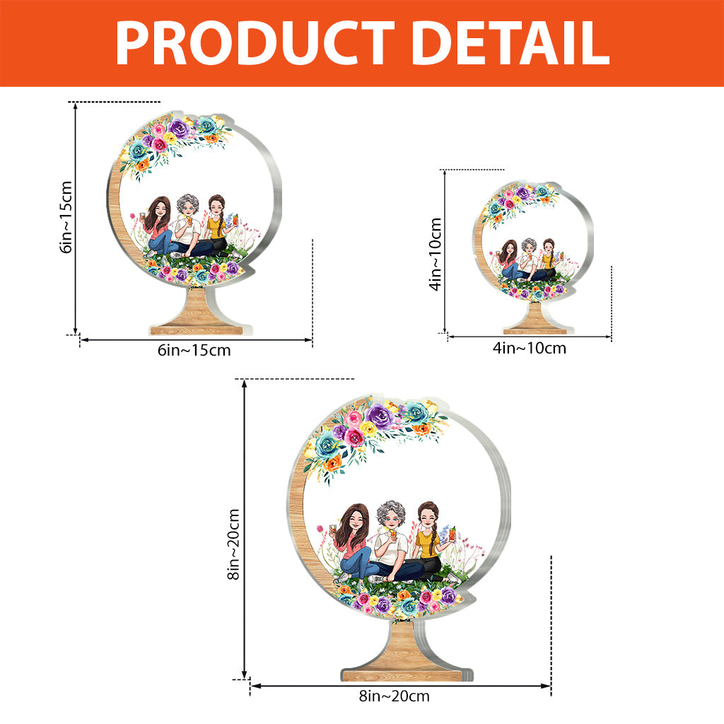 Tu rends le monde meilleur - Cadeau pour maman, grand-mère, fille, fils, petite-fille, petit-fils, papa, grand-père, tante, sœur, ami(e) - Plaque acrylique personnalisée.