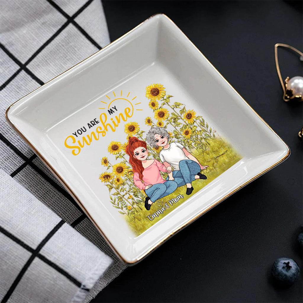 You Are My Sunshine - Personalized Mother's day Mother Jewelry Dish