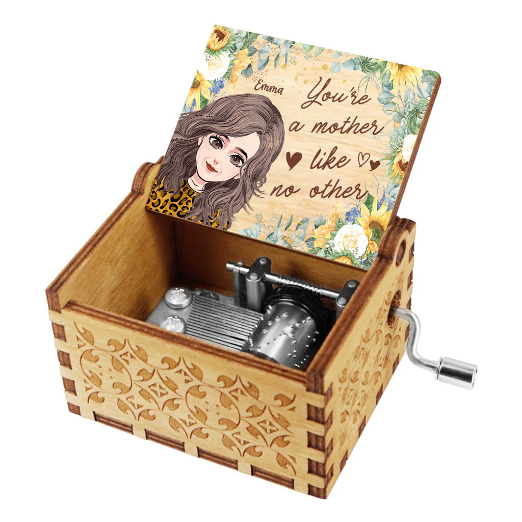 You're A Mother Like No Other - Personalized Mother's Day Mother Hand Crank Music Box