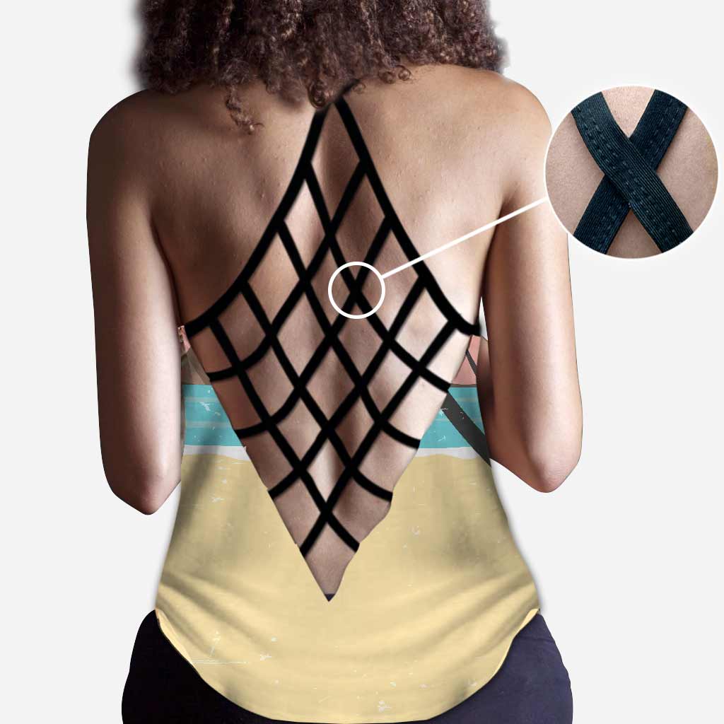 Salty Lil' Beaches - Débardeur personnalisé Bestie Cross