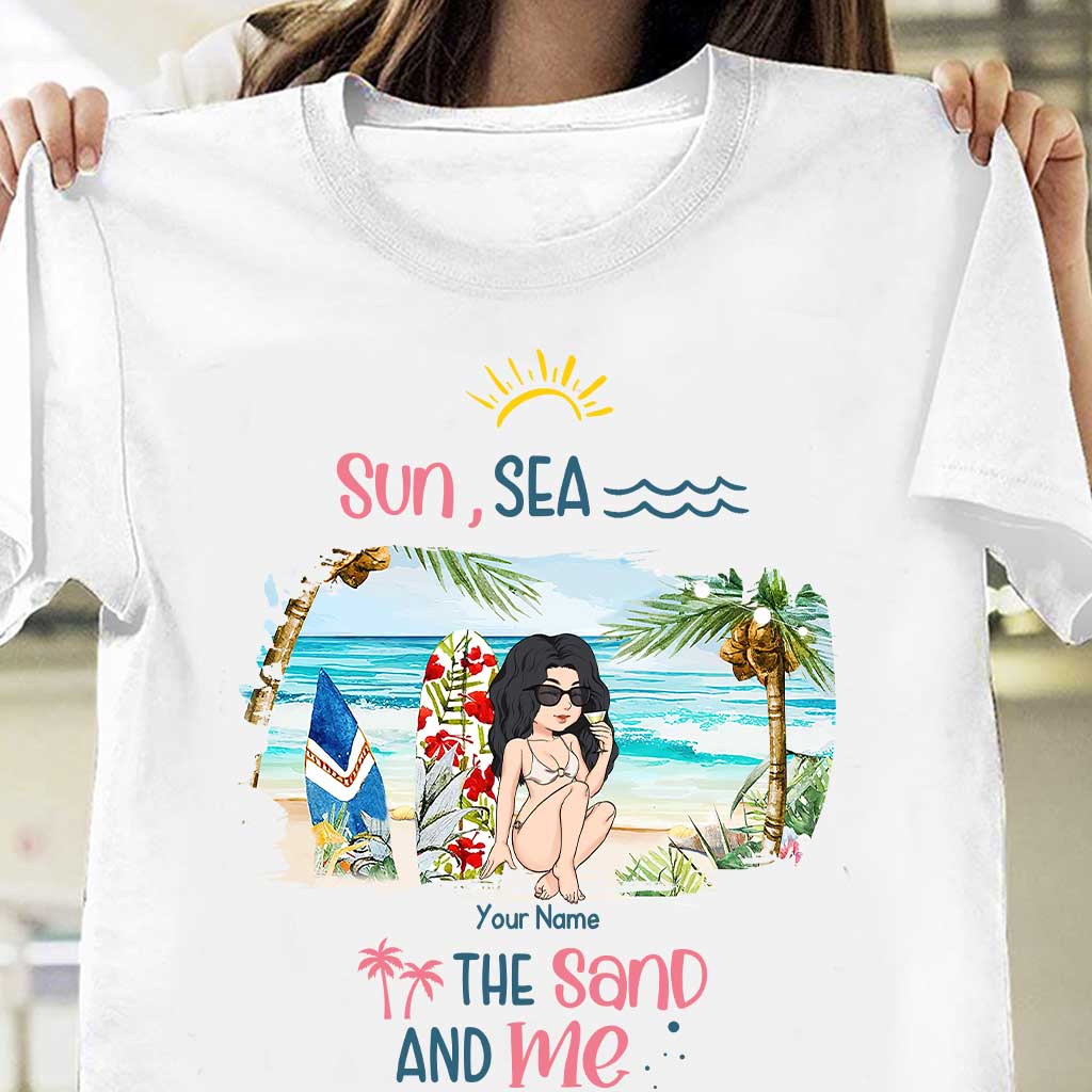 Soleil, mer, sable et moi - T-shirt et sweat à capuche personnalisés pour les amoureux de la mer