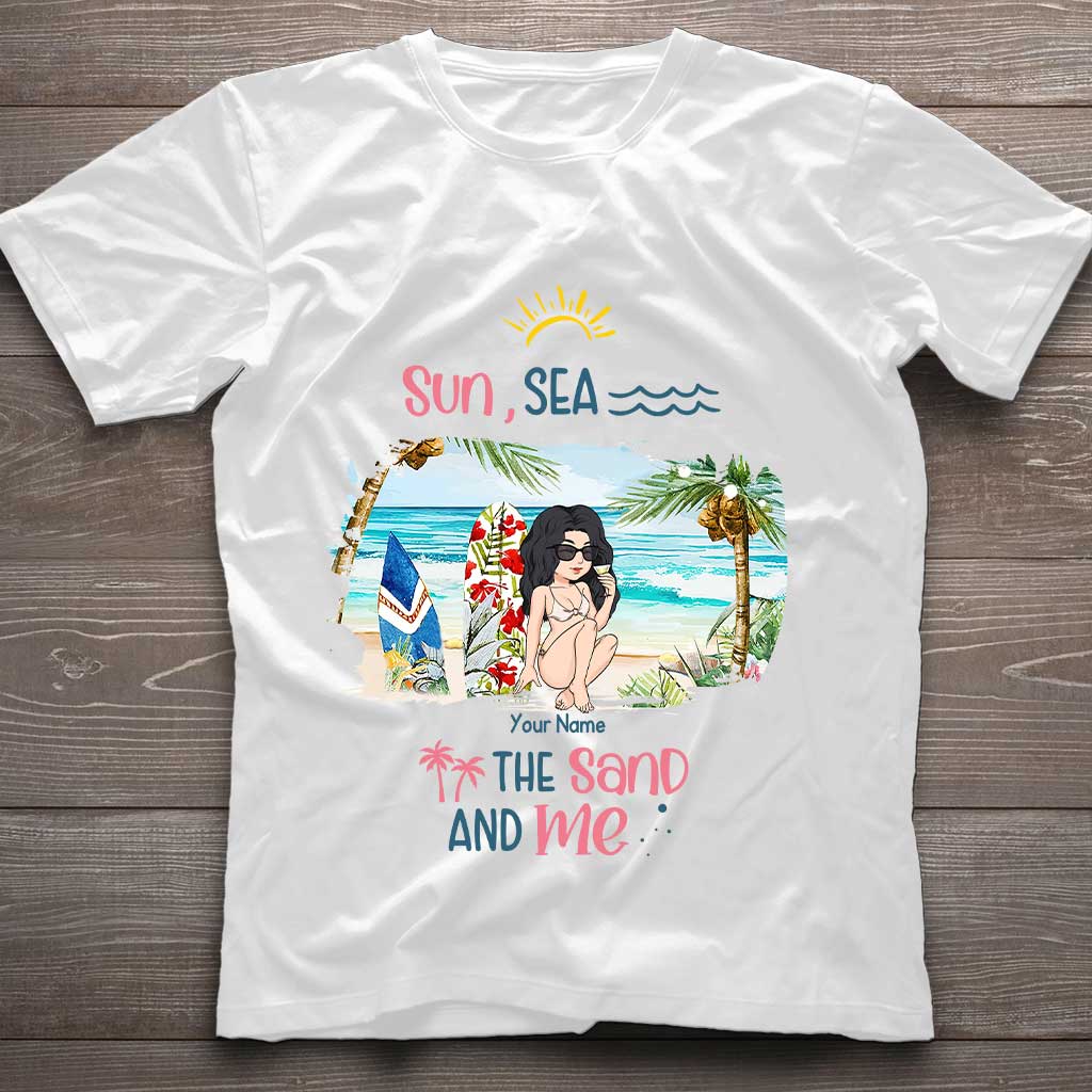 Soleil, mer, sable et moi - T-shirt et sweat à capuche personnalisés pour les amoureux de la mer