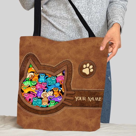 Sac fourre-tout personnalisé pour les amoureux des chats