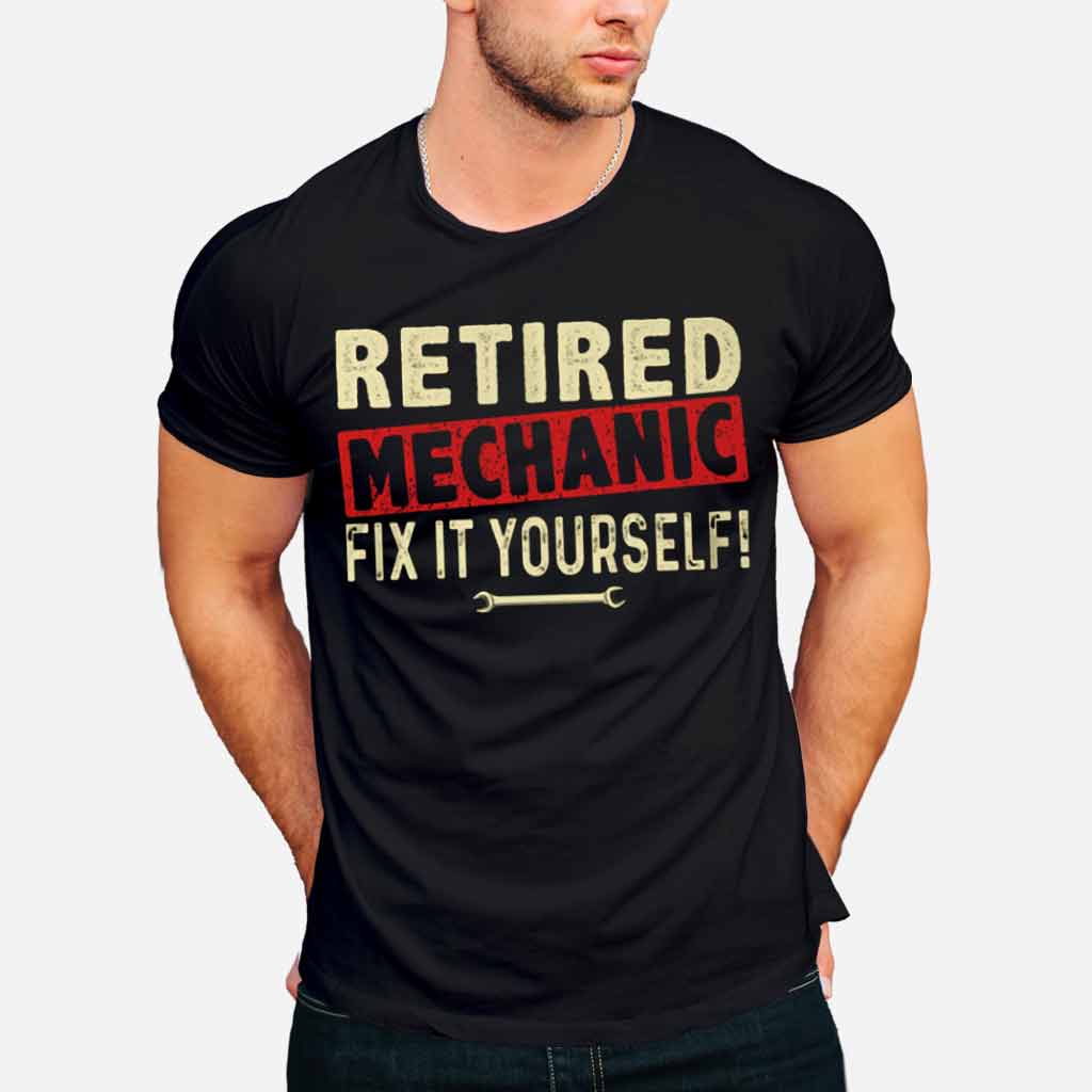 Retired Mechanic T-shirt And Hoodie 062021