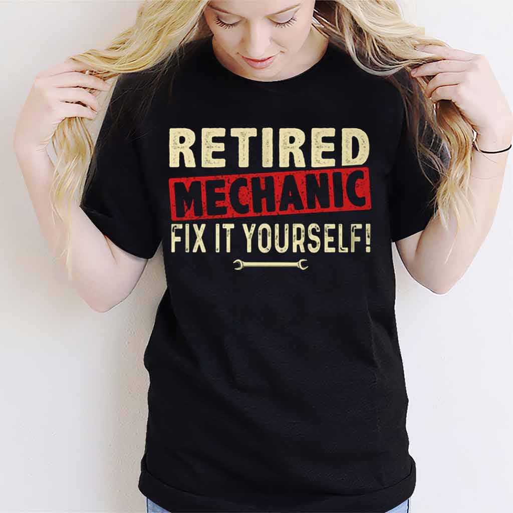 Retired Mechanic T-shirt And Hoodie 062021