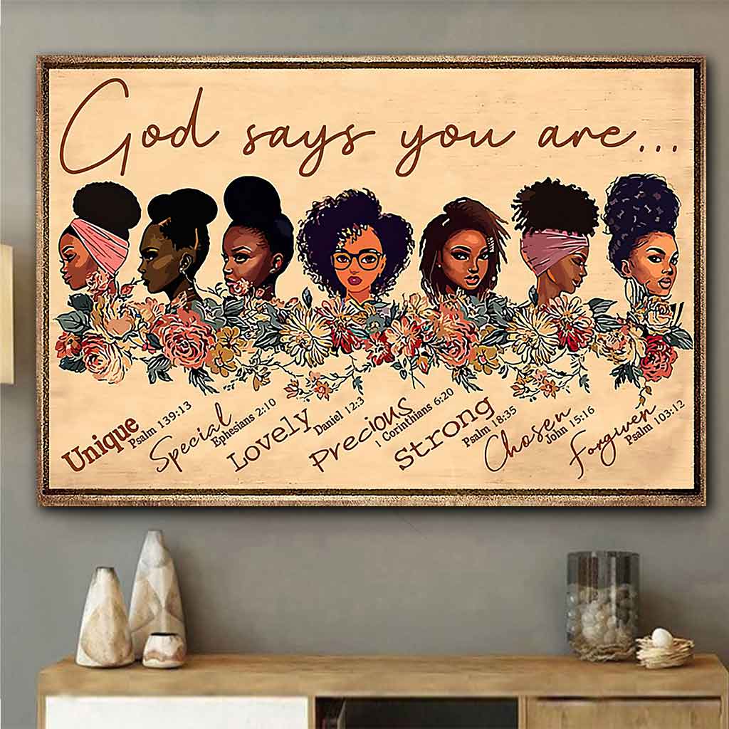Dieu dit que tu es - Affiche afro-américaine 062021