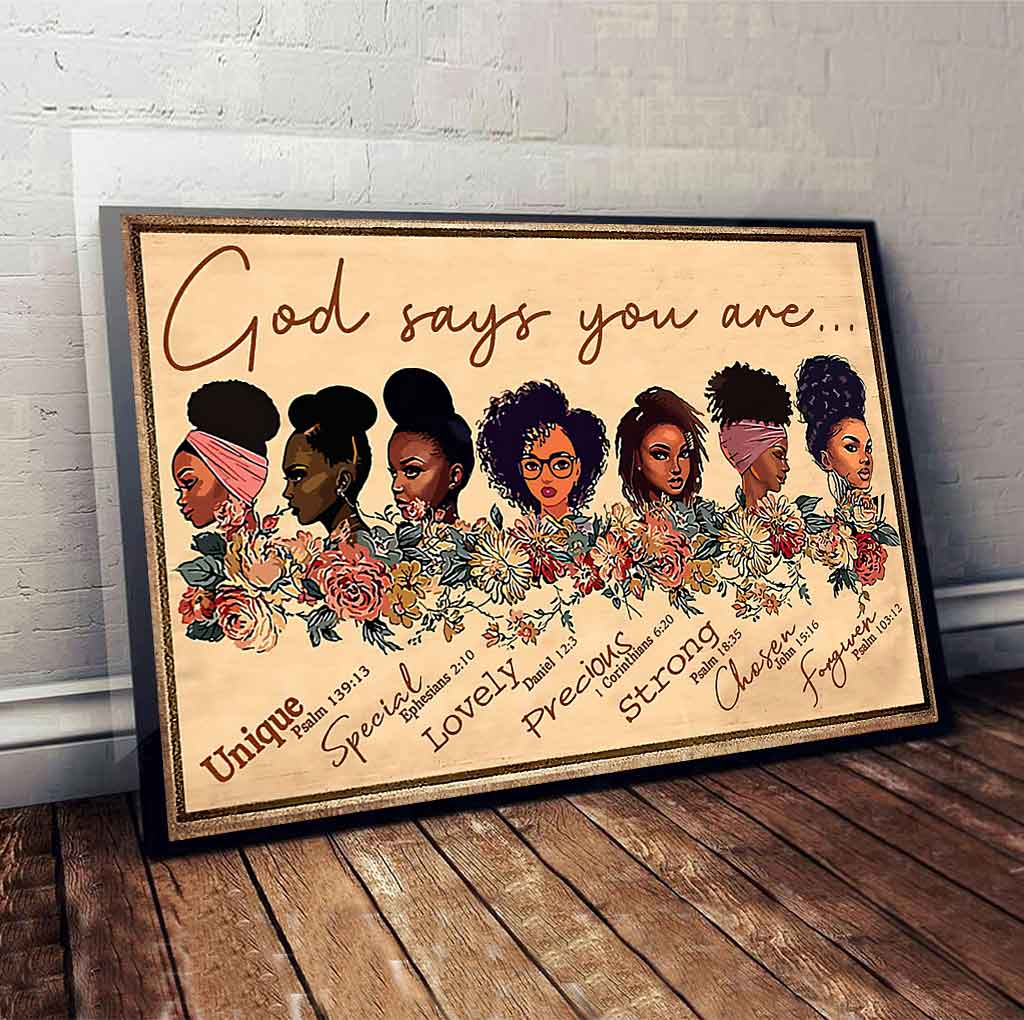 Dieu dit que tu es - Affiche afro-américaine 062021