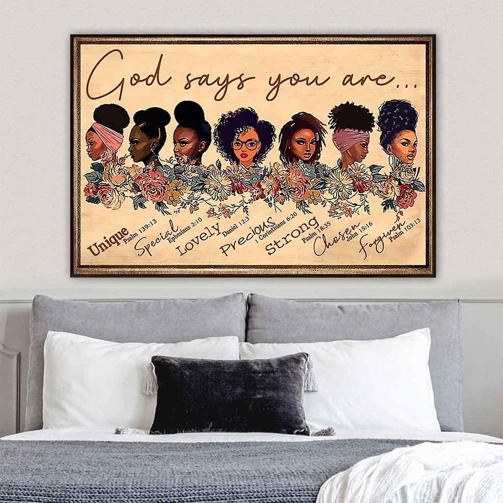 Dieu dit que tu es - Affiche afro-américaine 062021