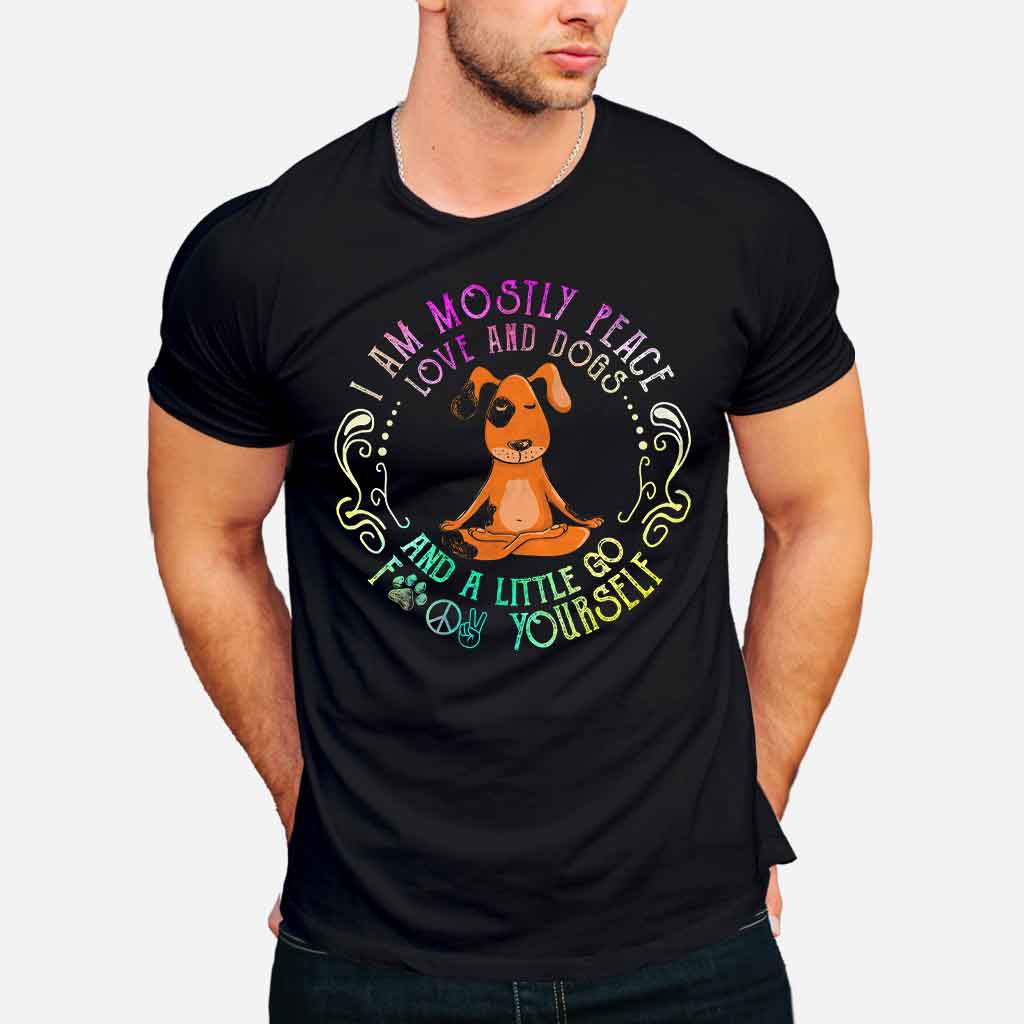 T-shirt et sweat à capuche « Principalement en paix » pour chien - 062021