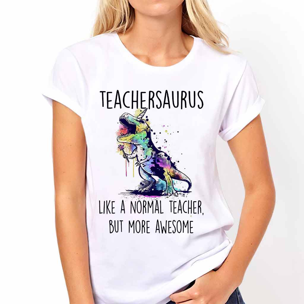T-shirt et sweat à capuche Teachersaurus 062021