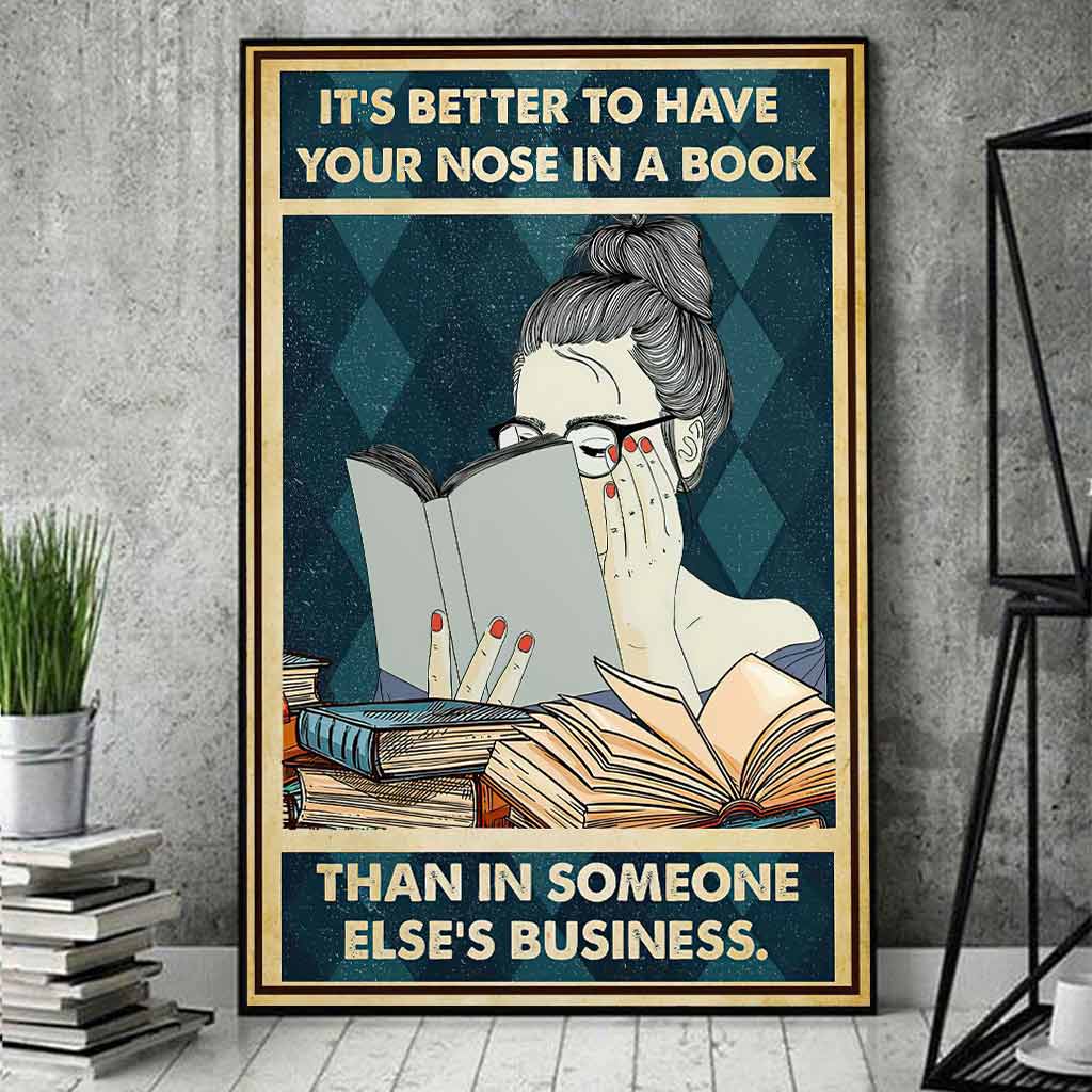 Affiche « Le nez dans un livre » 062021