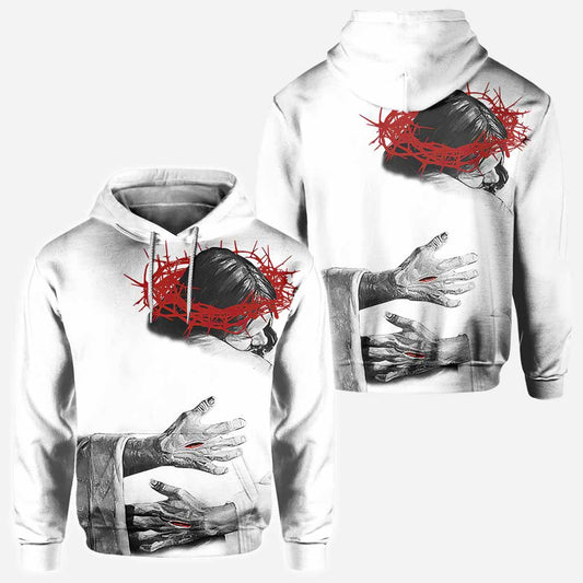 Dans les bras du Seigneur - T-shirt et sweat à capuche « Dieu partout » 062021