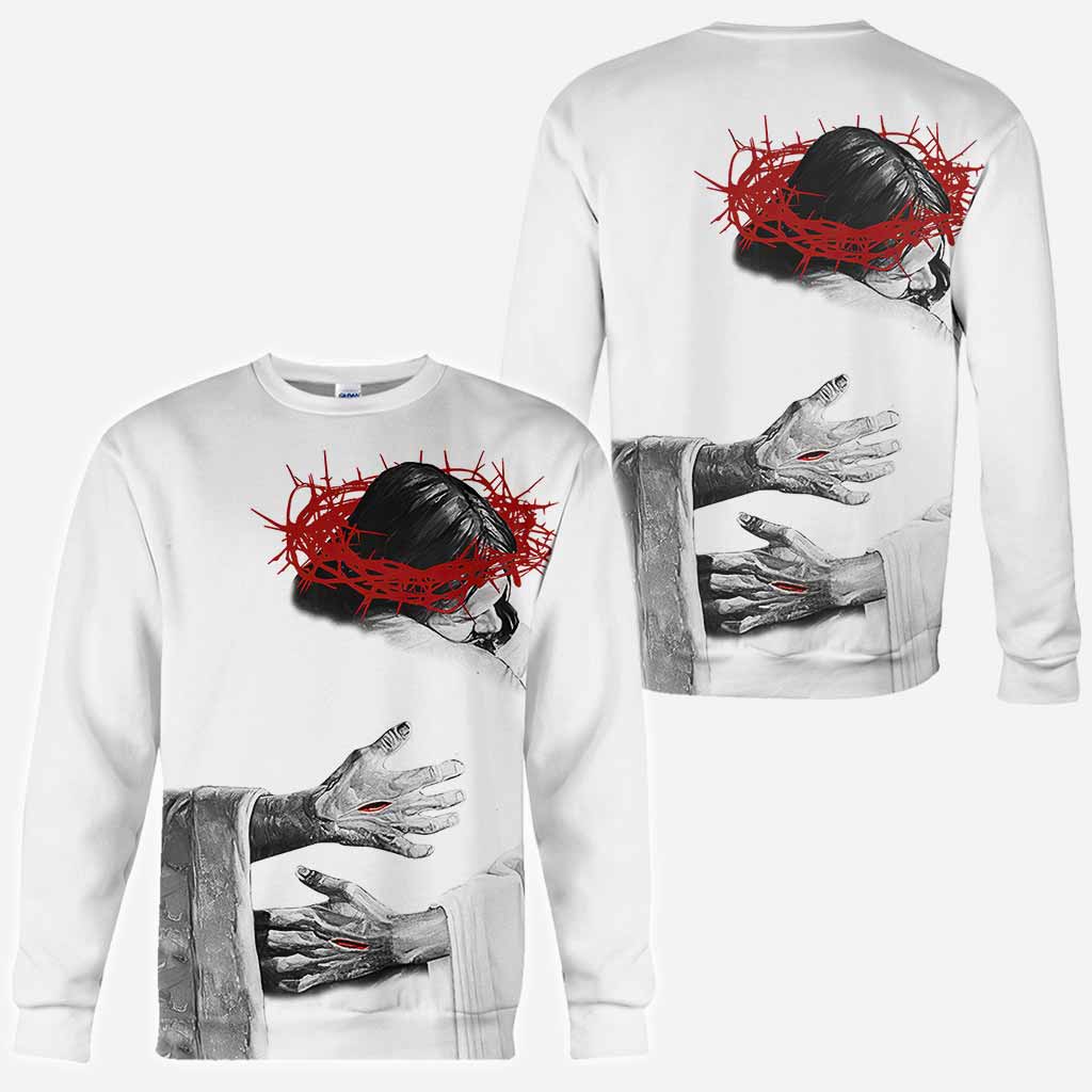 Dans les bras du Seigneur - T-shirt et sweat à capuche « Dieu partout » 062021