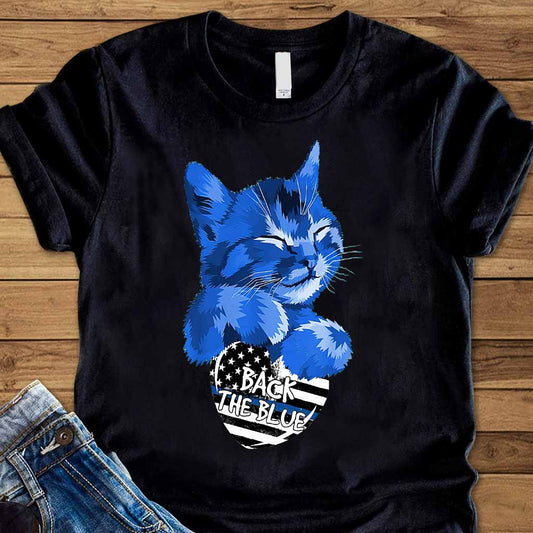 T-shirt et sweat à capuche Blue Cat - Policier 062021