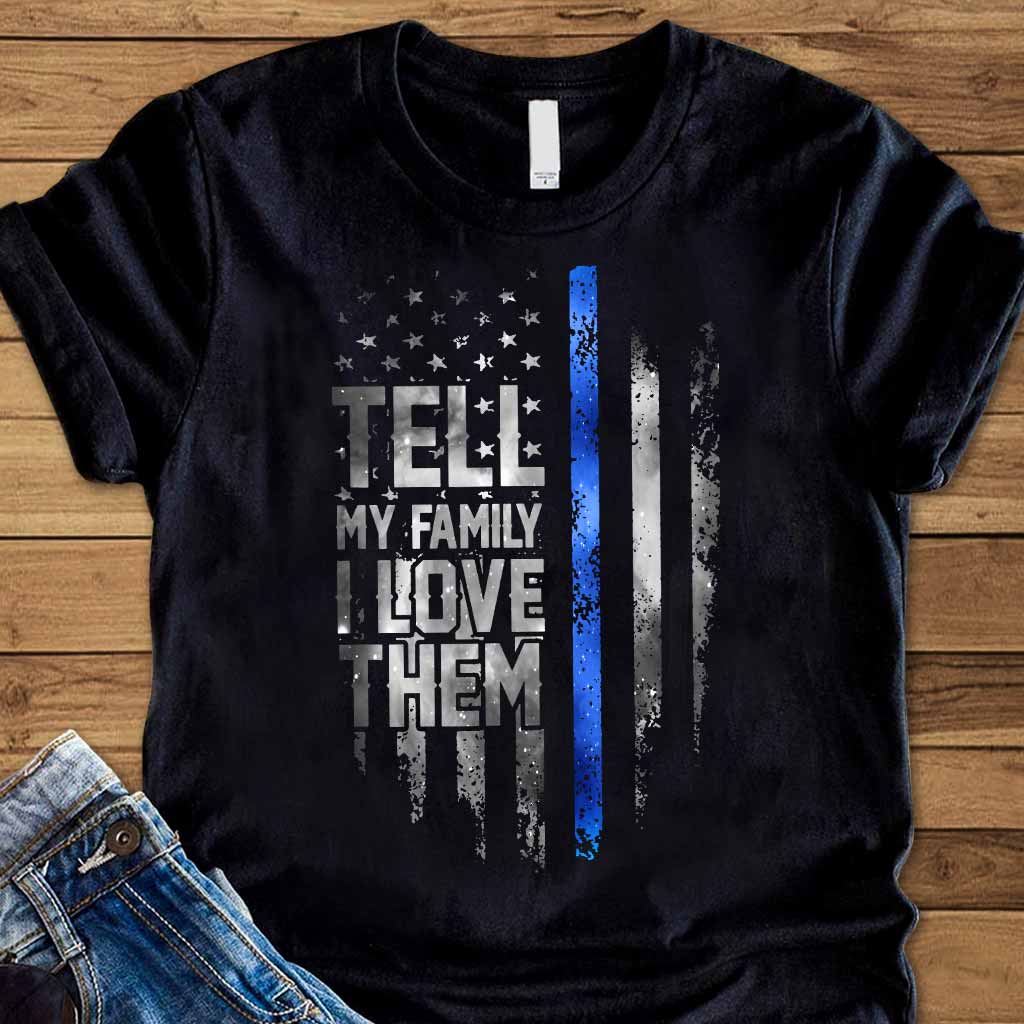 Dites-le à ma famille - T-shirt et sweat à capuche « Policier » 062021