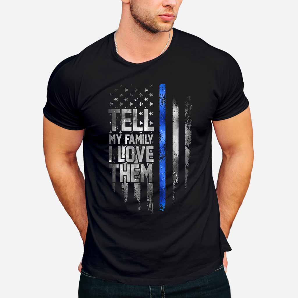 Dites-le à ma famille - T-shirt et sweat à capuche « Policier » 062021