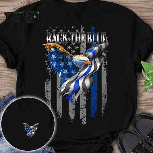 Ligne bleue - T-shirt et sweat à capuche d'agent de police 0621