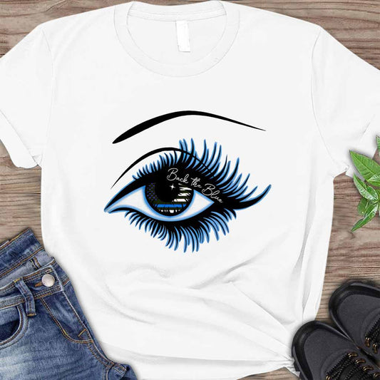 T-shirt et sweat à capuche Blue Line Eye - Policier 062021