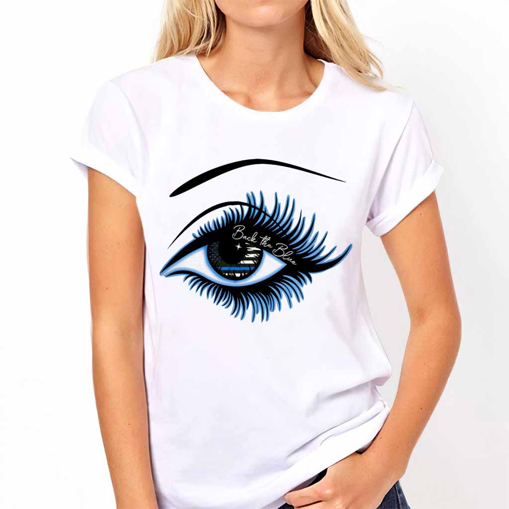 T-shirt et sweat à capuche Blue Line Eye - Policier 062021