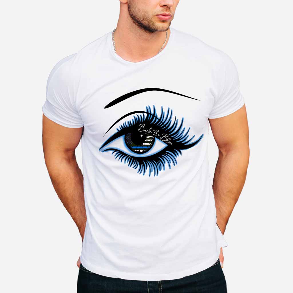 T-shirt et sweat à capuche Blue Line Eye - Policier 062021