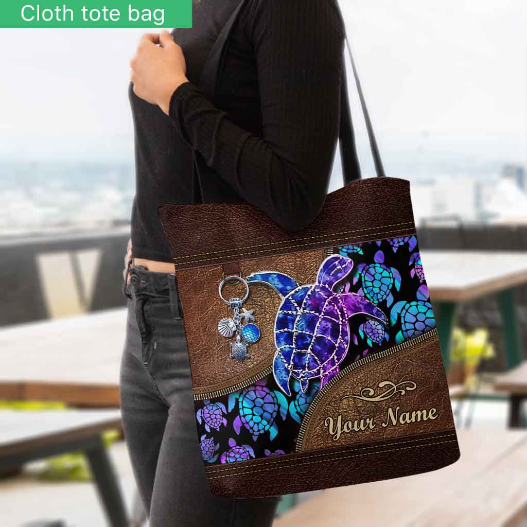 Salty Lil Beach - Turtle Personalized Tote Bag