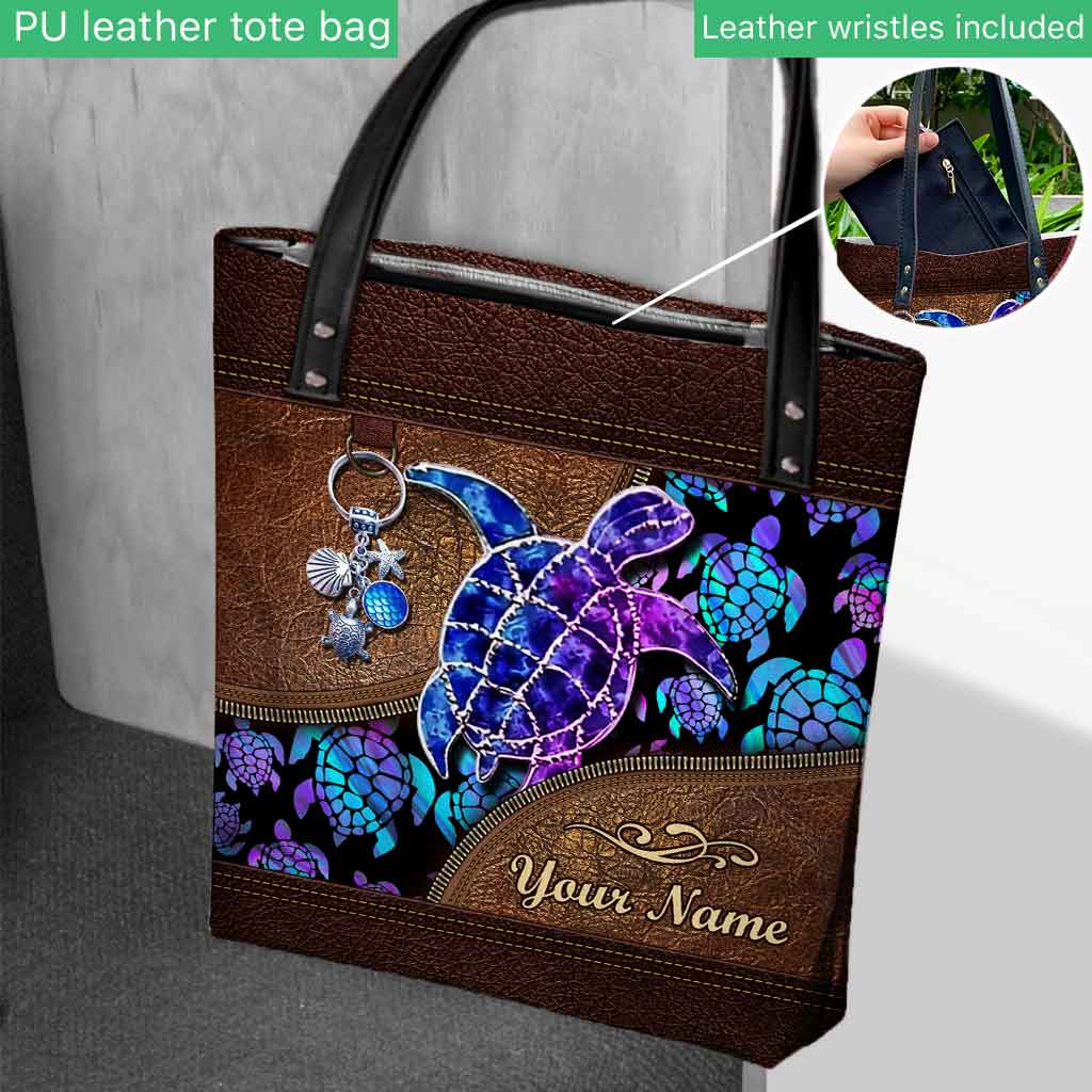 Salty Lil Beach - Turtle Personalized Tote Bag