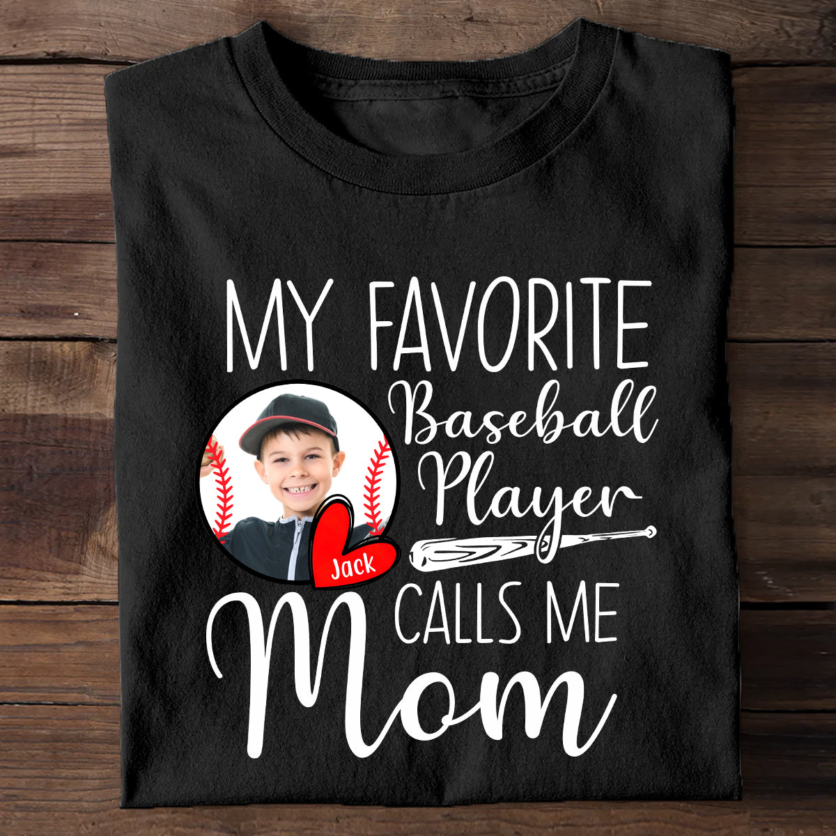 Mon joueur préféré m'appelle - T-shirt et sweat à capuche de baseball personnalisés