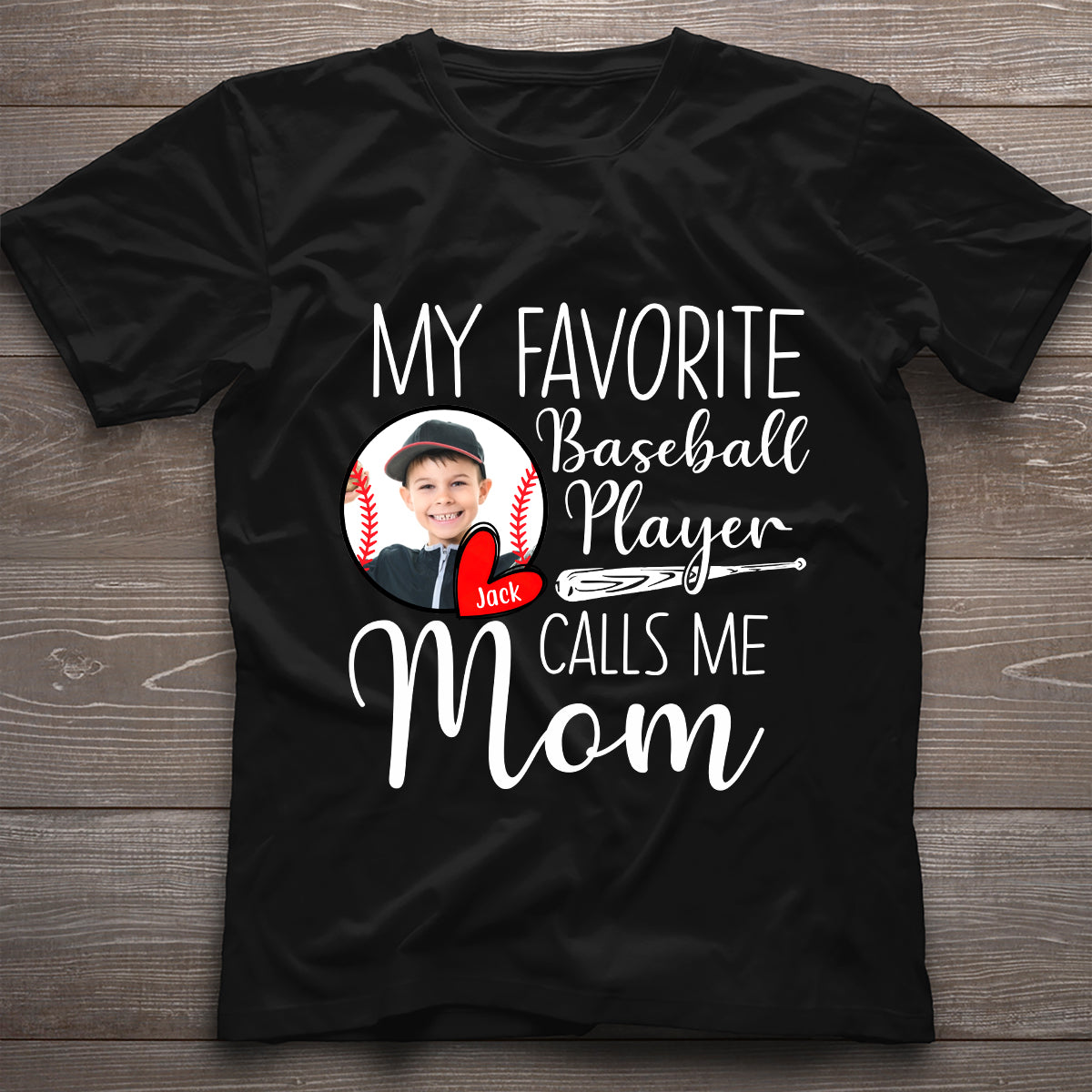 Mon joueur préféré m'appelle - T-shirt et sweat à capuche de baseball personnalisés
