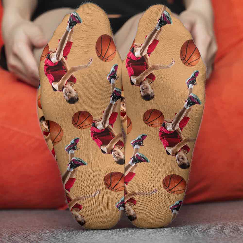 Chaussettes porte-bonheur pour les jours de match - Chaussettes de basketball personnalisées