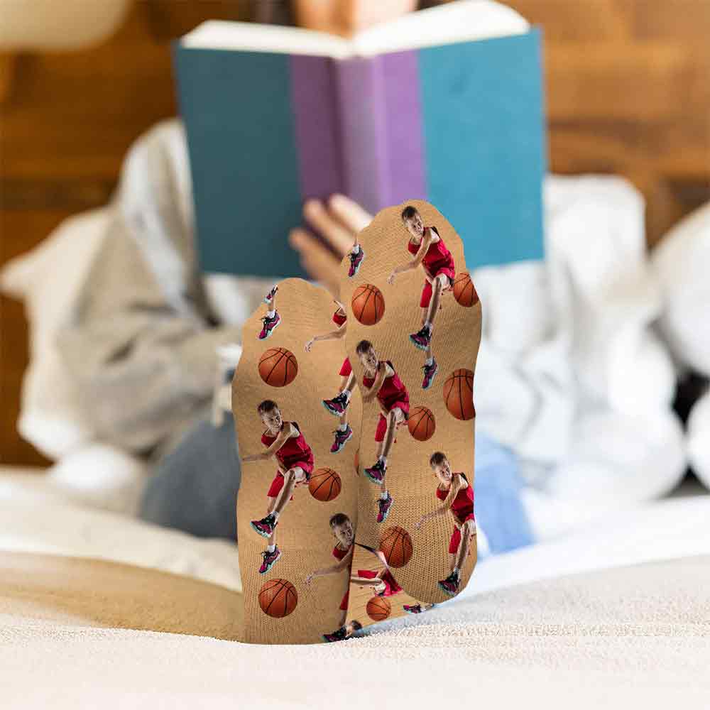 Chaussettes porte-bonheur pour les jours de match - Chaussettes de basketball personnalisées