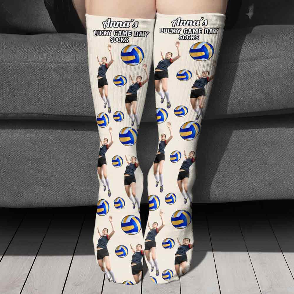 Chaussettes porte-bonheur pour les jours de match - Chaussettes de volley-ball personnalisées