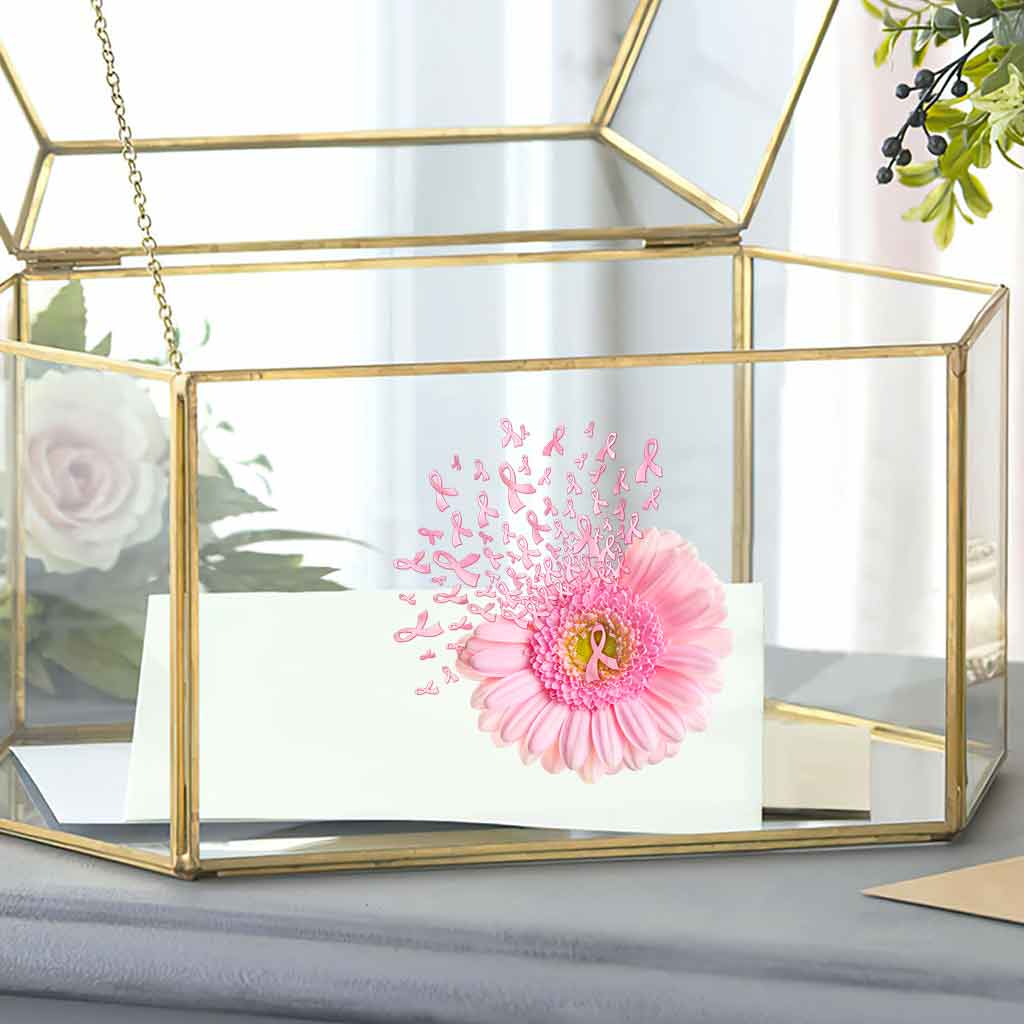 Autocollant Rose Marguerite - Sensibilisation au cancer du sein (intégral) 072021