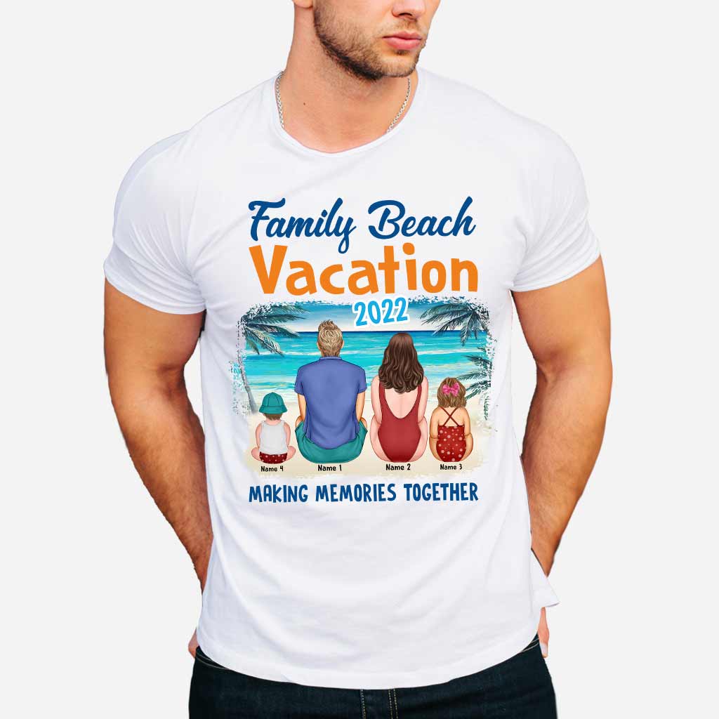 Vacances en famille à la plage - T-shirt et sweat à capuche personnalisés pour les amoureux de la mer