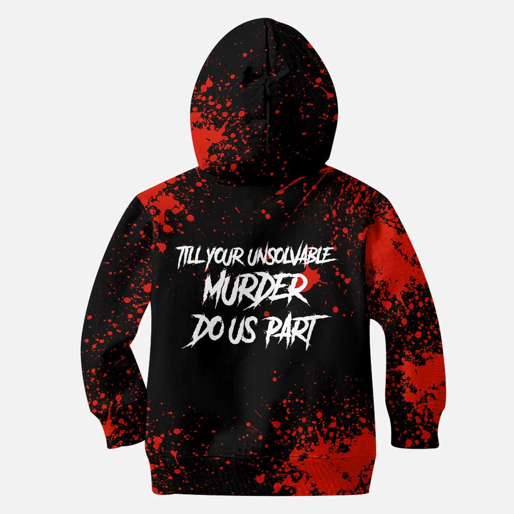 Till Your Unsolvable Murder Do Us Part - Personalized Halloween Couple All Over T-shirt and Hoodie